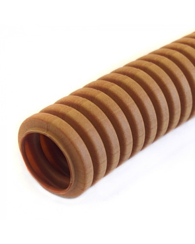 Труба гофрированная ПВХ легкая 350 Н бук с/з д25 (25 м/уп) Промрукав (PR01.0040) в Симферополе Труба гофрированная Pintop.ru