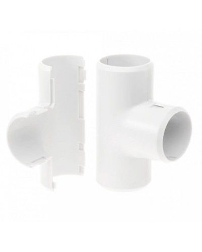 Тройник разборный белый д25 (30шт/300шт уп/кор) Промрукав (PR.07325б) в Симферополе Повороты, муфты, тройники Pintop.ru