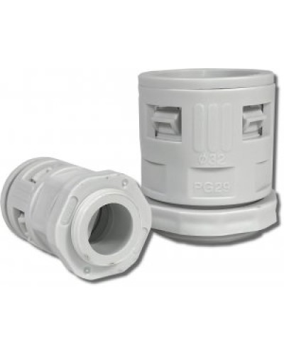 Муфта вводная для гофрированных труб серая ВМ-ГТ-25 Промрукав PR08.3270 в Симферополе Повороты, муфты, тройники Pintop.ru