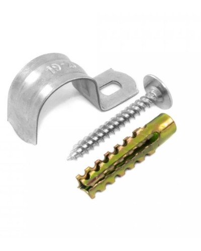 Комплекты для крепления ОКЛ с использованием самореза, дюбеля и скобы СМО 12-13 (100 шт) Промрукав (PR08.4993) в Симферополе Держатели, клипсы, скобы Pintop.ru