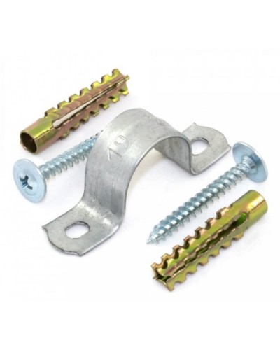 Комплекты для крепления ОКЛ с использованием самореза, дюбеля и скобы СМД 25-26 (100 шт) Промрукав (PR08.5005) в Симферополе Держатели, клипсы, скобы Pintop.ru