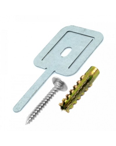 Комплекты для крепления ОКЛ с использованием самореза, дюбеля и хомута FR ПР-40 (100 шт) Промрукав PR08.5201 в Симферополе Огнестойкие кабельные линии Pintop.ru