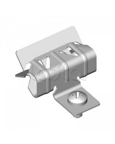 Зажим балочный 2-7 мм с отгибом и винтом М6х9 Промрукав (PR08.5818) в Симферополе Аксессуары для лотков Pintop.ru