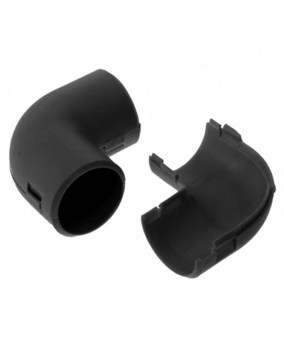 Соединитель угловой разборный черный д20 (50шт/800шт уп/кор) Промрукав (PR13.0192) в Симферополе Повороты, муфты, тройники Pintop.ru