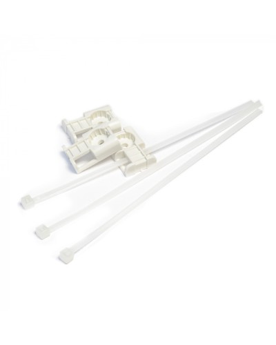 Комплекты крепления площадка для прямого монтажа белая со стяжкой 3,6х150 мм (100 шт) Промрукав (PR13.02514) в Симферополе Аксессуары для кабель-канала Pintop.ru