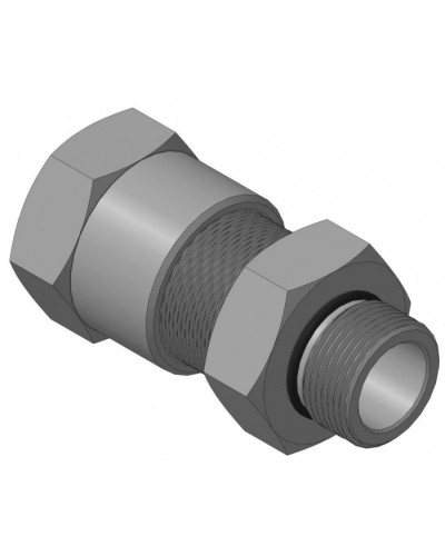 Кабельный ввод с резьбой G3/4 для открытой прокладки кабеля с проходным диаметром d=12-16 мм Спектрон КВН-16-Н-G3/4 в Симферополе Аксессуары для кабель-канала Pintop.ru