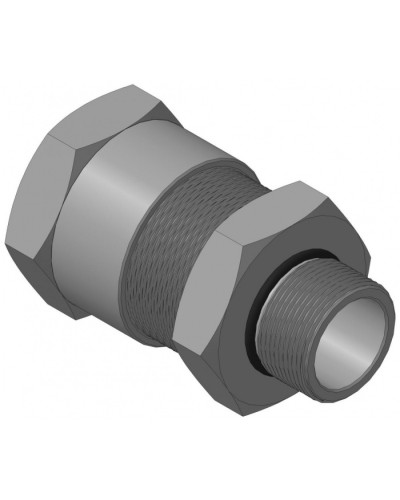 Кабельный ввод с резьбой G1 для открытой прокладки кабеля с проходным диаметром d=20-24 мм Спектрон КВН-24-М-G1 в Симферополе Аксессуары для кабель-канала Pintop.ru