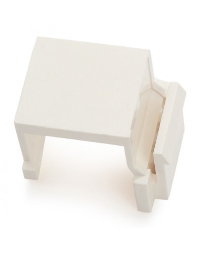 Вставка-заглушка формата Keystone Jack, белая Hyperline (KJ1-BL-WH) в Симферополе Патч-корды и пигтейлы Pintop.ru