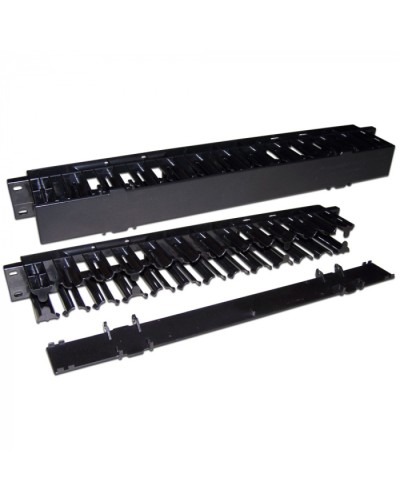 Кабельный органайзер 19 пластиковый, c крышкой, 1U LANMASTER (LAN-ORG/CVP-1U) в Симферополе Кабельные органайзеры Pintop.ru