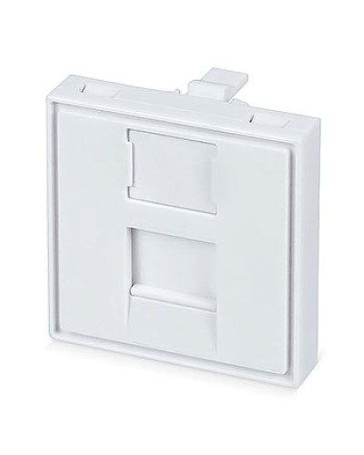 Вставка 45x45 (Mosaic) для 1 модуля формата Keystone Jack (FP-45-1M) Пожтехкабель СКС (202-031) (аналог Mosaic) в Симферополе Модули Keystone Pintop.ru