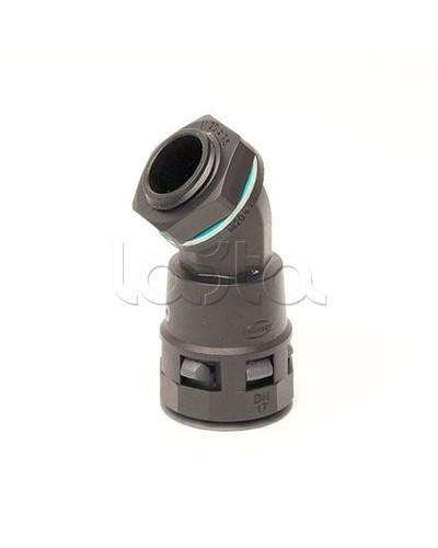 Монтажный комплект муфта 45 грд. труба-коробка DN 23 мм, М25х1,5, полиамид, цвет черный DKC PACL23M25N в Симферополе Крепеж: Дюбели, шурупы, саморезы Pintop.ru