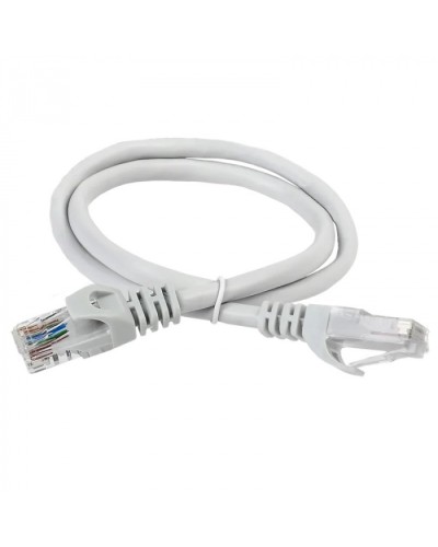ITK Коммутационный шнур (патч-корд) кат.5Е UTP 1м серый (PC01-C5EU-1M) в Симферополе Патчкорды (медные) Pintop.ru