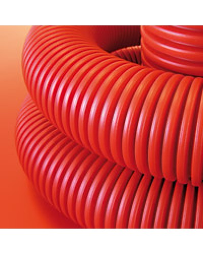 Труба гофрированная двустенная ПНД 75 мм для кабельной канализации с протяжкой DKC 121975 (50 м) в Симферополе Труба гофрированная Pintop.ru