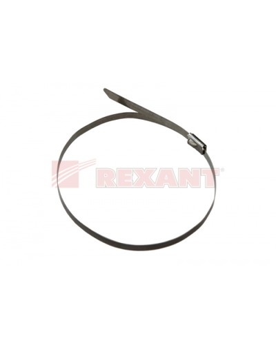 Хомут-стяжка металлический 4.6х152 мм (50шт/уп) REXANT 07-0158 в Симферополе Стяжки-хомуты Pintop.ru