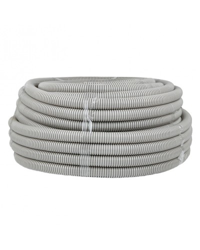 Труба гофр. ПВХ с протяжкой d32 мм (50 м) серая EKF-Plast (tg-z-32) в Симферополе Труба гофрированная Pintop.ru