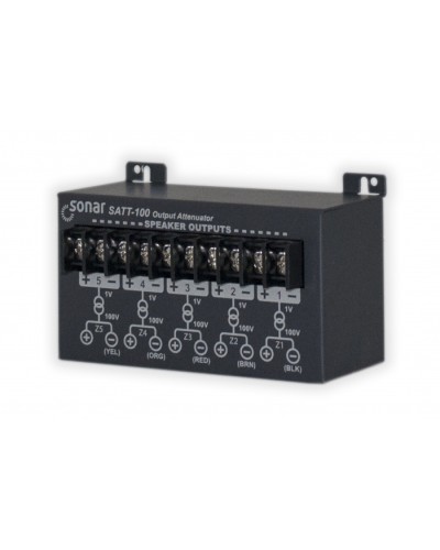 Блок аттенюаторов для настольныx усилителей Sonar SATT-100 в Симферополе Система оповещения и трансляции Sonar Pintop.ru