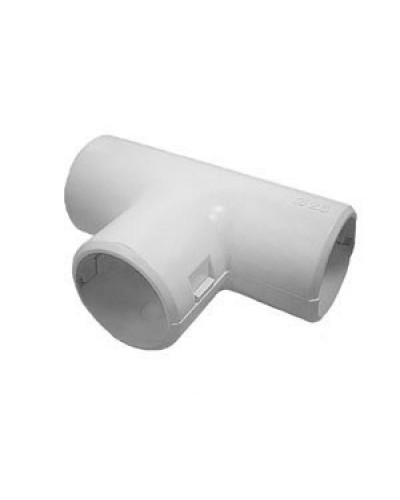 TI16G Тройник (2 част.) для труб D16мм, белый (1уп = 25шт)Экопласт (41316-25W) в Симферополе Аксессуары для кабель-канала Pintop.ru