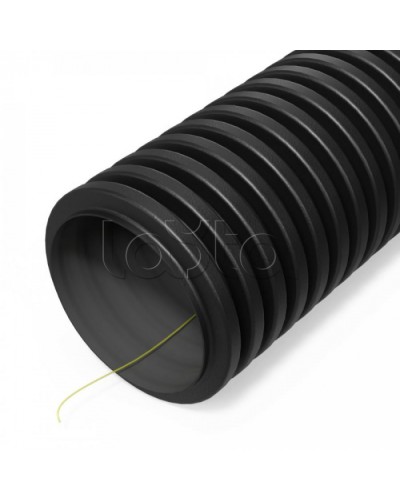 Труба гофр двустенная ПНД гибкая тип 450 (SN26) ст к ультраф с/з черная d50 мм (100м/уп) Промрукав (PR15.0314) в Симферополе Труба гофрированная Pintop.ru