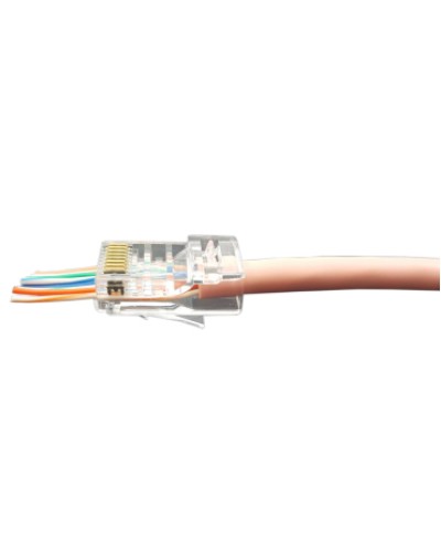 Разъем легкой оконцовки RJ-45 (8P8C) под витую пару Hyperline (PLEZ-8P8C-U-C5-100) в Симферополе Патч-корды и пигтейлы Pintop.ru