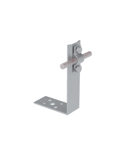 Угловой держатель болтовой для прутка Ø 5-10 мм H150 мм CU КМ-Профиль (UDB-H150-D5-10 CU) в Симферополе Монтажные материалы Pintop.ru