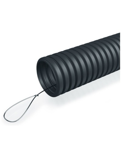 Труба гофрированная ПНД 25 мм с зондом ПожТехКабель (50 м) в Симферополе Труба гофрированная Pintop.ru