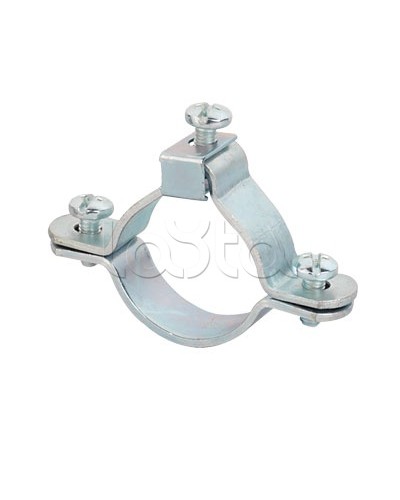 Хомут заземления для труб 20-1/2 мм, оцинкованная сталь DKC 6042-20 в Симферополе Стяжки-хомуты Pintop.ru