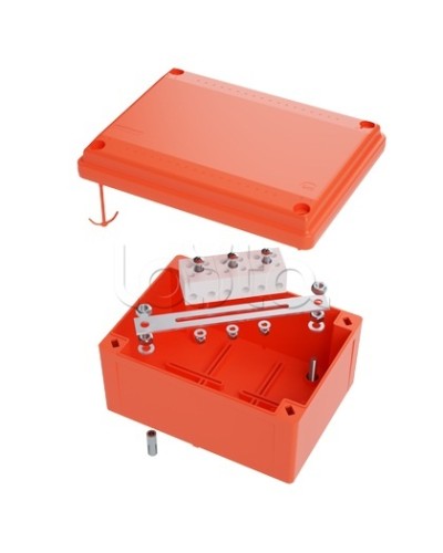 Коробка пластиковая FS с гладкими стенками и клеммниками DKC IP56 100х100х50мм FSB10404 в Симферополе Распределительные коробки Pintop.ru