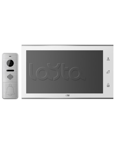 Комплектвидеодомофона CTV-DP4105AHD (белый) в Симферополе Комплекты домофонов Pintop.ru