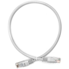 Патч-корд RJ45 TWT UTP кат.6, с заливными колпачками, 0.5 м, серый TWT TWT-45-45-0.5/6-GY