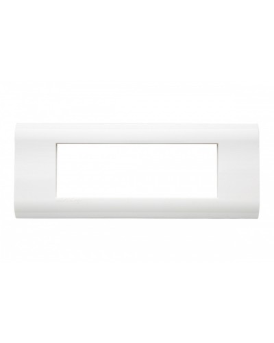 Рамка французский стандарт 6 модулей 45 × 22,5 мм, белый Eurolan (16M-00-06WT) в Симферополе Комбинированные настенные розетки Pintop.ru