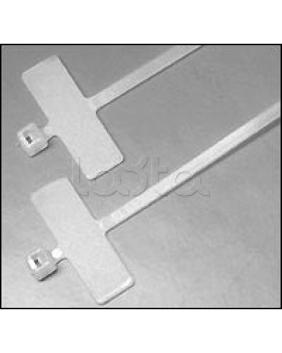 Хомут-стяжка нейлоновый, неоткрывающийся, с площадкой для маркировки 200x2.5 мм Hyperline GTK-200MC (100 шт/уп.) в Симферополе Стяжки-хомуты Pintop.ru