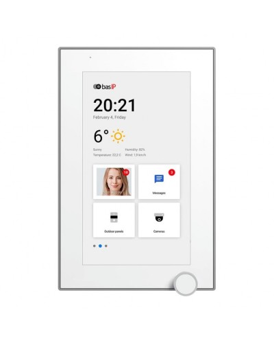 IP-видеодомофон BAS-IP AZ-07L WHITE в Симферополе Абонентские IP устройства Pintop.ru