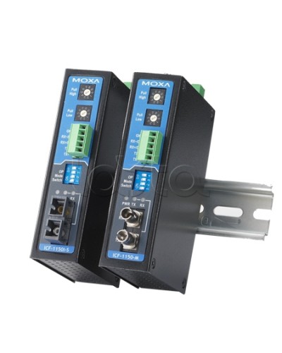 Конвертор RS-232/422/485 в оптику MM (ST)Moxa ICF-1150I-M-ST-T в Симферополе Дополнительное оборудование для ОПС Pintop.ru