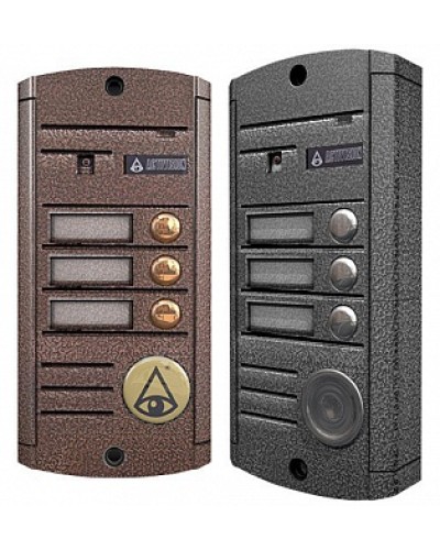 Видеопанель вызывная накладная на 3 абонента Activision AVP453 (PAL, медь) в Симферополе Вызывные видеопанели малоабонентные Pintop.ru