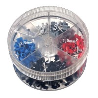 Контейнер наконечников-гильз с изолир.фланцем 0,75 кв.мм серый 1 упаковка - 1000 шт DKC 2ARTD10075