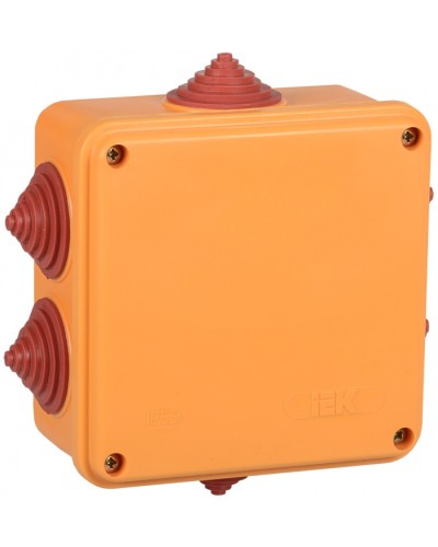 Коробка распаячная огнестойкая ПС 100х100х50мм 6P 4мм2 IP55 6 вводов IEK (UKF30-100-100-050-6-4-09) в Симферополе Распределительные коробки Pintop.ru
