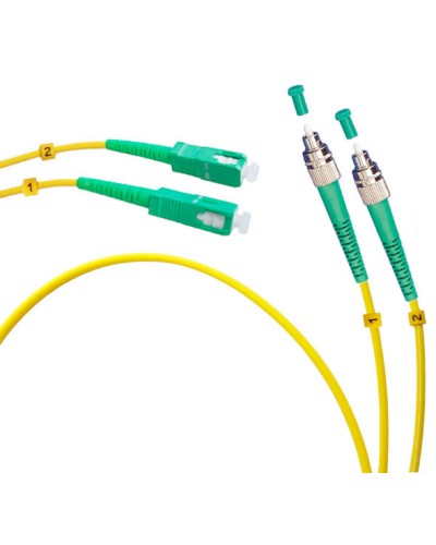 Шнур оптический duplex FC/APC-SC/APC 9/125 sm 15м LSZH Cabeus FOP(d)-9-FC/APC-SC/APC-15m в Симферополе Патч-корды оптические Pintop.ru