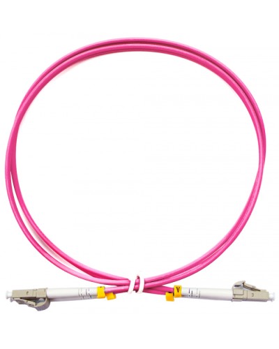 Шнур оптический duplex LC-LC 50/125 mm OM4 1м LSZH Cabeus FOP-50-OM4-LC-LC-1m в Симферополе Патч-корды оптические Pintop.ru