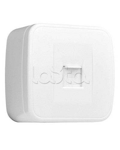 Минск Розетка RJ-45 1-местная, ОП 1А, 120В, белая EKF Basic (EGK01-035-10) в Симферополе Розетки компьютерные и телефонные Pintop.ru