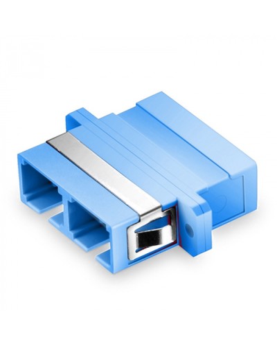 Оптический адаптер OS2, дуплекс SC, с фланцами, синий Eurolan (36A-S2-2S-02BU) в Симферополе Проходные адаптеры и розетки оптические Pintop.ru