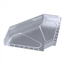 Угол горизонтальный 90 градусов Стандарт INOX (AISI 316) 400х80 Промрукав (PR16.3537)