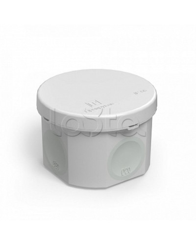 Коробка распределительная 60-0110 для прямого монтажа двухкомпонентная безгалогенная (HF) 70х50 (168шт/кор) Промрукав в Симферополе Распределительные коробки Pintop.ru