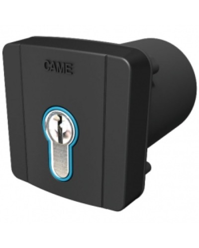 Ключ-выключатель встраиваемый с цилиндром замка DIN и синей подсветкой Came 806SL-0060 в Симферополе Запчасти для шлагбаумов и автоматики Pintop.ru