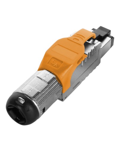 Разъем полевой оконцовки RJ-45 Hyperline (PLUE-8P8C-S-C6A-SH-OR) в Симферополе Коннекторы Pintop.ru