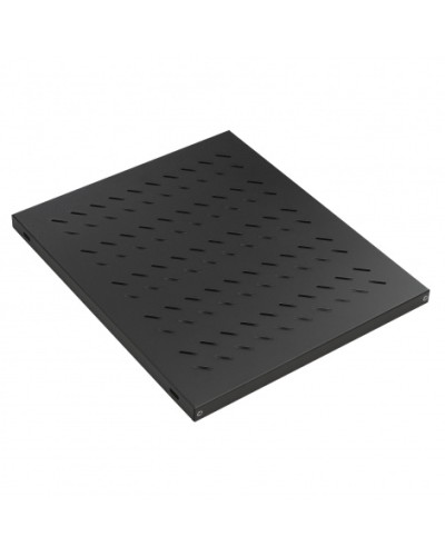 Полка стационар. 19, для шкафов глуб. 600, 370мм, нагрузка 50 кг, чер. Datarex DR-421111 в Симферополе Полки для шкафов и стоек Pintop.ru