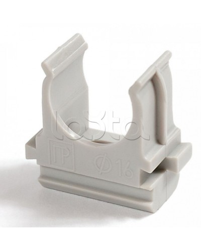 Крепеж-клипса для труб Полистирол д25 (10шт/500шт уп/кор) Промрукав (PR.02725м) в Симферополе Держатели, клипсы, скобы Pintop.ru