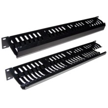 Органайзер кабельный 19" 1U c крышкой на 24 порта TWT TWT-ORG/CV24-1U