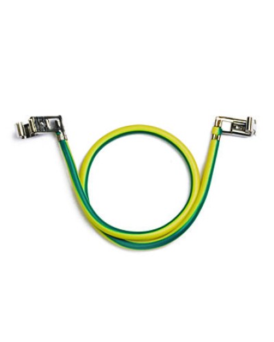 Провод заземления с клеммами для соединения основания и крышки короба, 300 мм DKC (E0001BC) в Симферополе Аксессуары для кабель-канала Pintop.ru