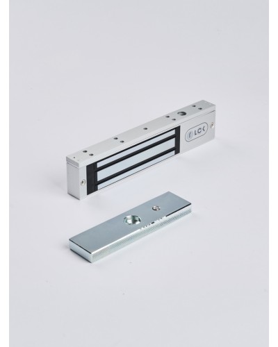 R-Lock RL-EM180-L0S - Электромагнитный замкок, 180кг, DC12/24B, цвет серебристый сатинированный алюминий RAL 7047 в Симферополе Электромагнитные замки Pintop.ru