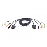 КВМ-кабель с интерфейсами USB, DVI-I Single Link (1.8м) ATEN 2L-7D02UI